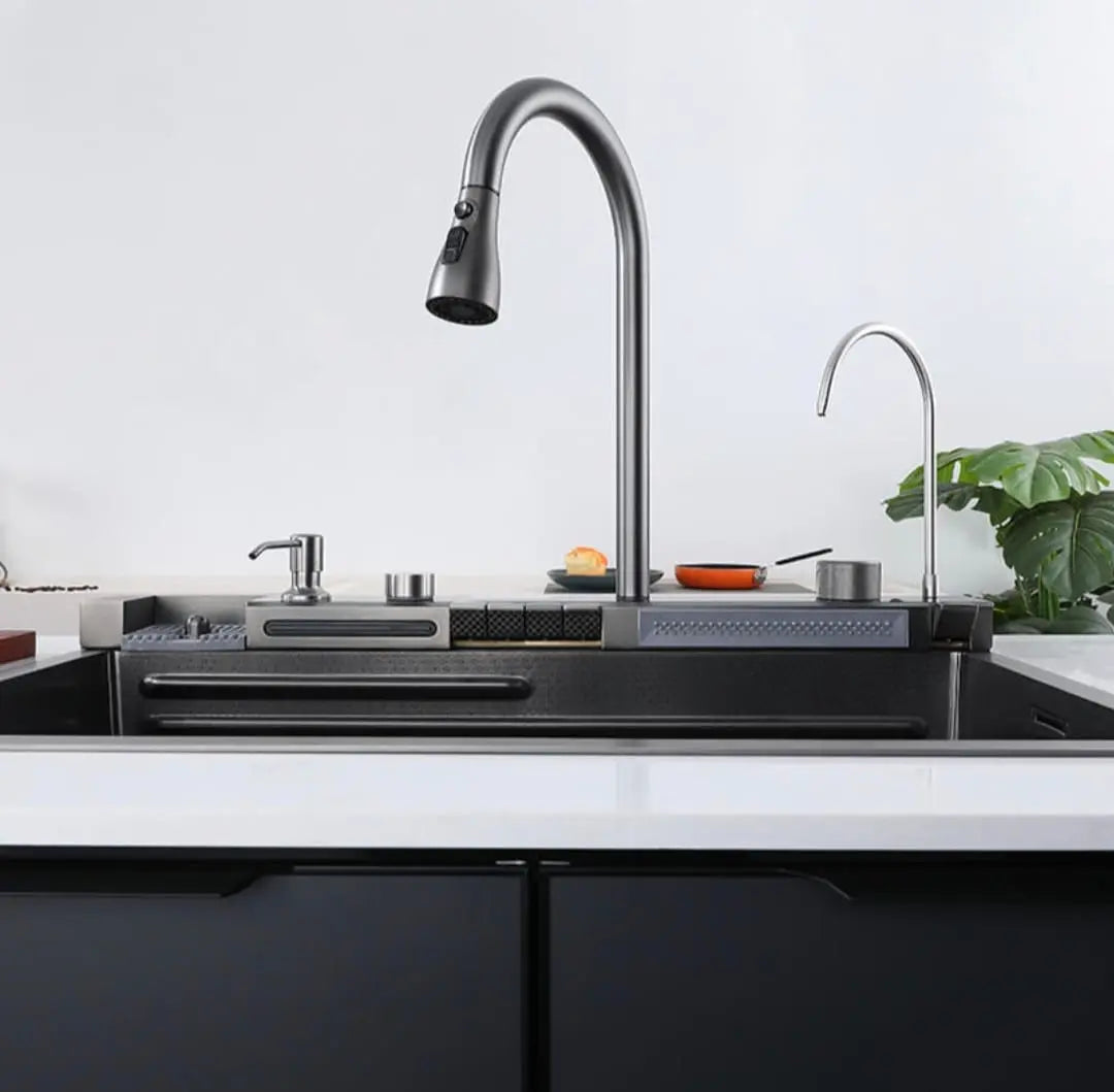 kithcen sink, multifunctional kitchen sink, aramo