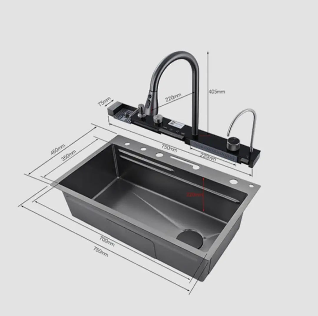 kithcen sink, multifunctional kitchen sink, aramo